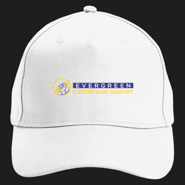 Printed - Evergreen Electricians - Left Chest - Organic Cotton 5 Panel Cap Thumbnail