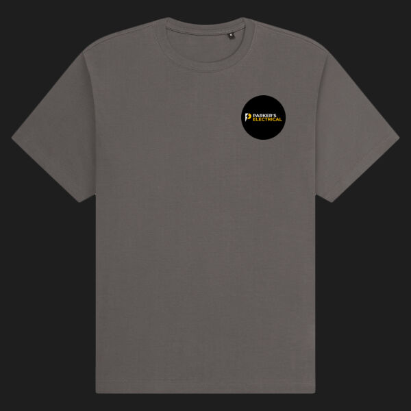Printed - Parkers Electrical - Left Chest - Organic Heavy T-Shirt Thumbnail