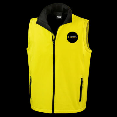 Printed - Parkers Electrical - Left Chest - Men's Printable Softshell Bodywarmer with Recycled Fleece Inner Thumbnail