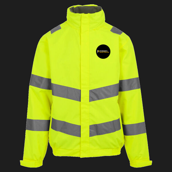 Printed - Parkers Electrical - Left Chest - Hi-Vis Pro Contract Dover Jacket (Class 3) Thumbnail