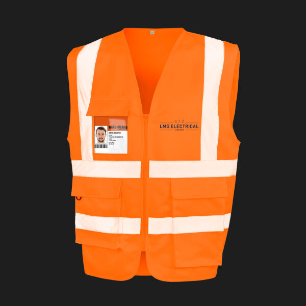 Printed LMG Electrical Left Chest - Heavy Duty Polycotton Security Vest Thumbnail