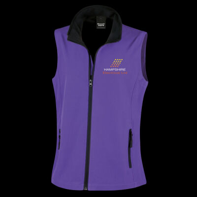 Printed Hampshire Electrical Left Chest - Ladies' Printable Softshell Bodywarmer with Recycled Fleece Inner Thumbnail