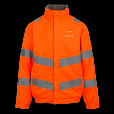 Printed Hampshire Electrical Left Chest - Hi-Vis Pro Contract Dover Jacket (Class 3) Thumbnail