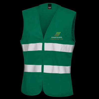 Printed Hampshire Electrical Left Chest - Women's Safety Vest Thumbnail