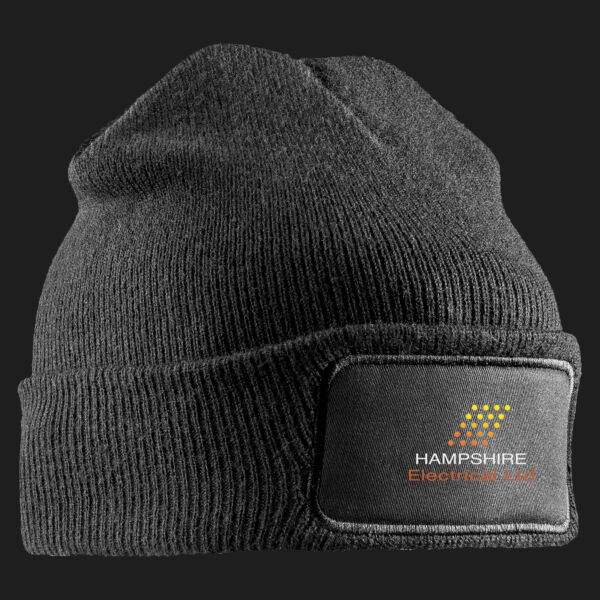 Printed Hampshire Electrical Left Chest - Double Knit Printers Beanie Thumbnail