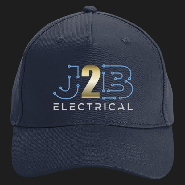 Printed J2B Electrical Left Chest - Organic Cotton 5 Panel Cap Thumbnail