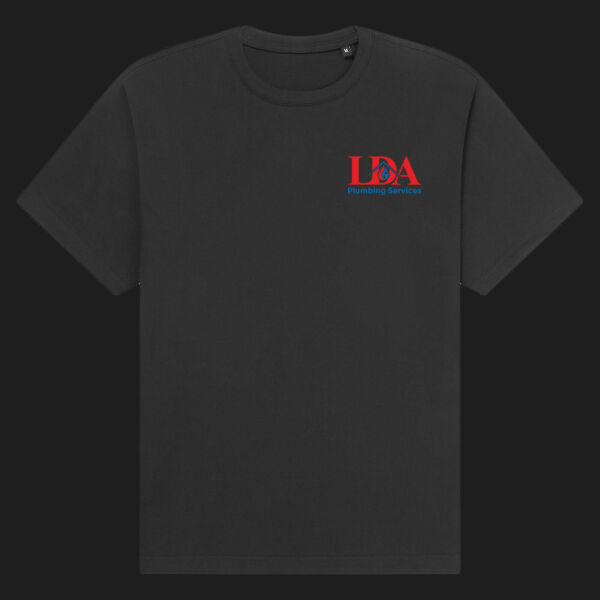 Printed LDA Plumbing Services Left Chest - Organic Heavy T-Shirt Thumbnail