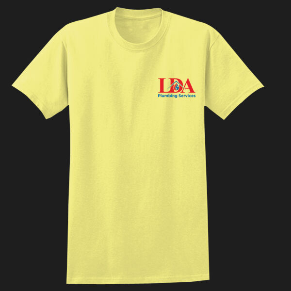 Printed LDA Plumbing Services Left Chest - Heavy Cotton™ Adult T-Shirt Thumbnail