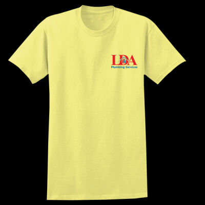 Printed LDA Plumbing Services Left Chest - Heavy Cotton™ Adult T-Shirt Thumbnail