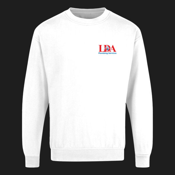 Printed LDA Plumbing Services Left Chest - UCC Everyday Sweat Thumbnail