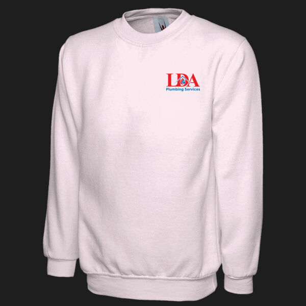 Printed LDA Plumbing Services Left Chest - Classic Sweatshirt Thumbnail