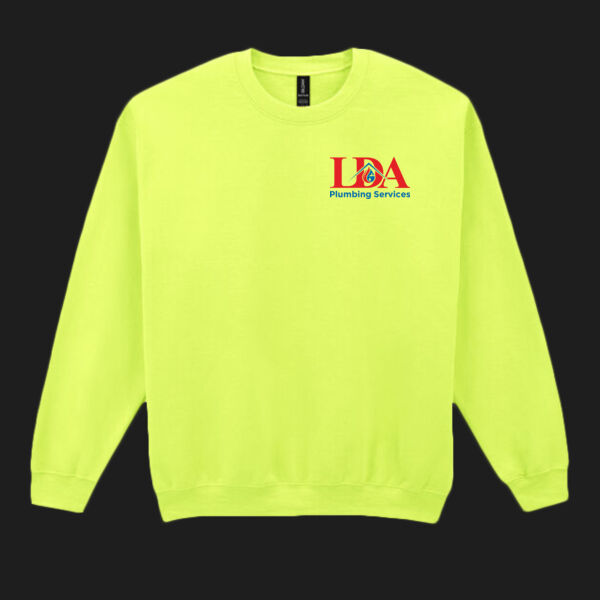 Printed LDA Plumbing Services Left Chest - Heavy Blend™ Adult Crewneck Sweatshirt Thumbnail