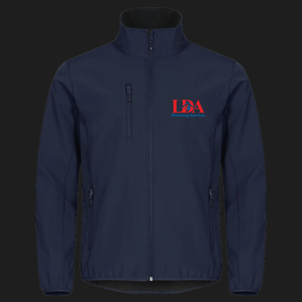 Printed LDA Plumbing Services Left Chest - Classic Softshell Jacket Thumbnail