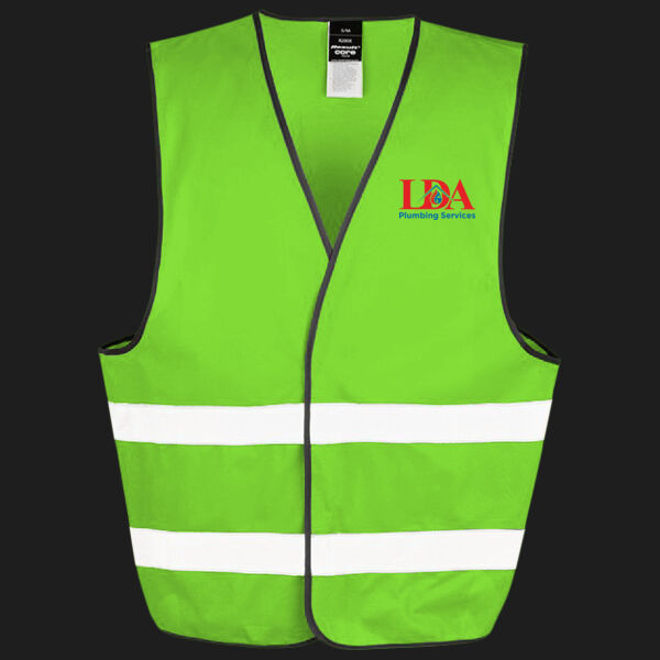 Printed LDA Plumbing Services Left Chest - Enhance Visibility Vest Thumbnail