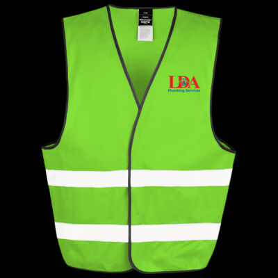 Printed LDA Plumbing Services Left Chest - Enhance Visibility Vest Thumbnail