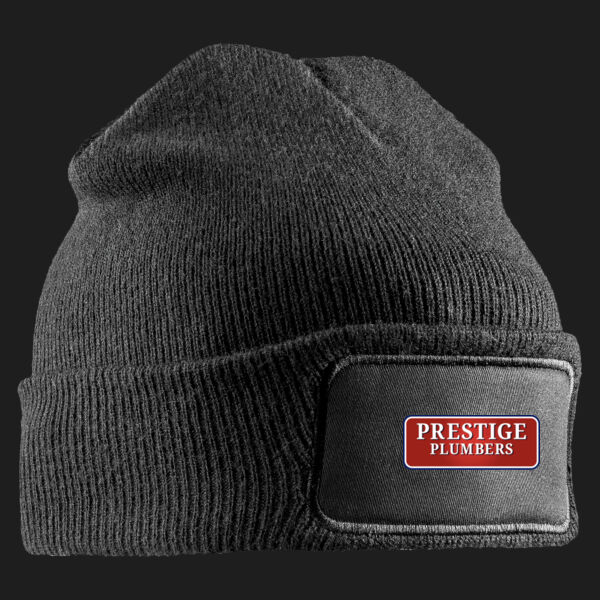Printed Prestige Plumbers Left Chest - Double Knit Printers Beanie Thumbnail