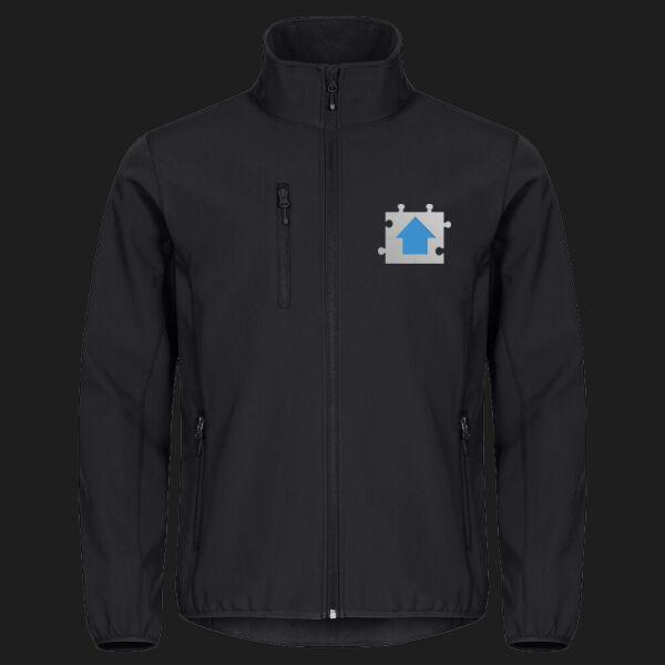 Printed Jigsaw Plumbing and Gas Left Chest - Classic Softshell Jacket Thumbnail