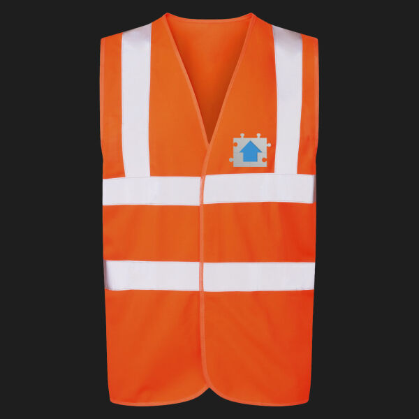 Printed Jigsaw Plumbing and Gas Left Chest - UCC 4-Band Safety Waistcoat Thumbnail