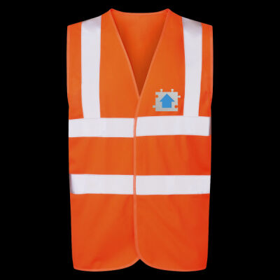 Printed Jigsaw Plumbing and Gas Left Chest - UCC 4-Band Safety Waistcoat Thumbnail