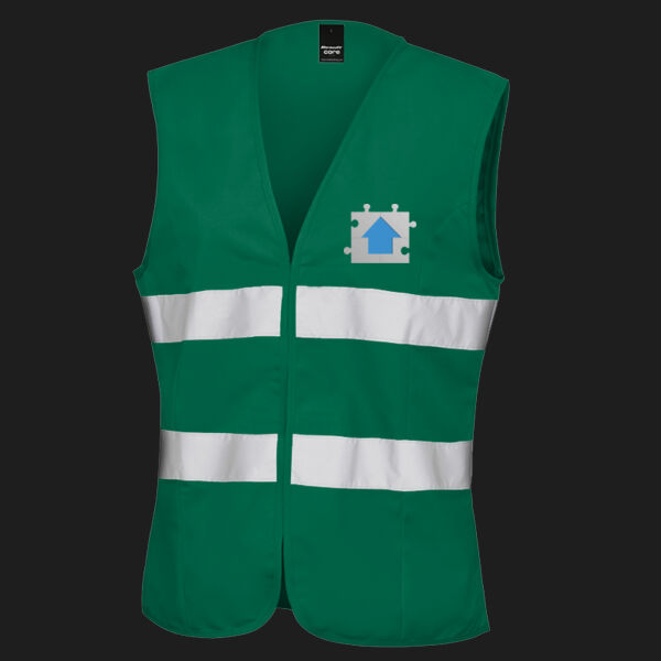 Printed Jigsaw Plumbing and Gas Left Chest - Women's Safety Vest Thumbnail