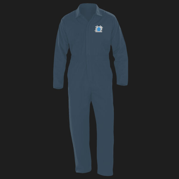 Printed Jigsaw Plumbing and Gas Left Chest - Action Overall with zip front Thumbnail