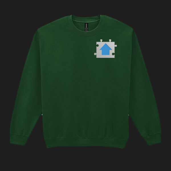 Printed Jigsaw Plumbing and Gas Left Chest - Heavy Blend™ Adult Crewneck Sweatshirt Thumbnail