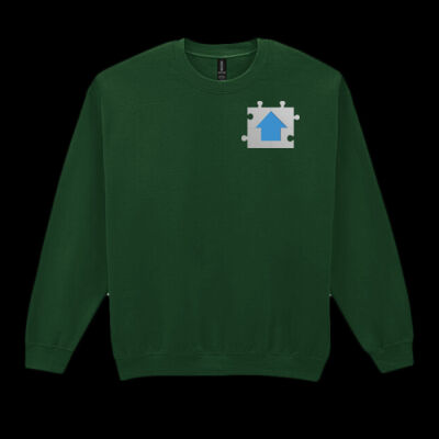 Printed Jigsaw Plumbing and Gas Left Chest - Heavy Blend™ Adult Crewneck Sweatshirt Thumbnail
