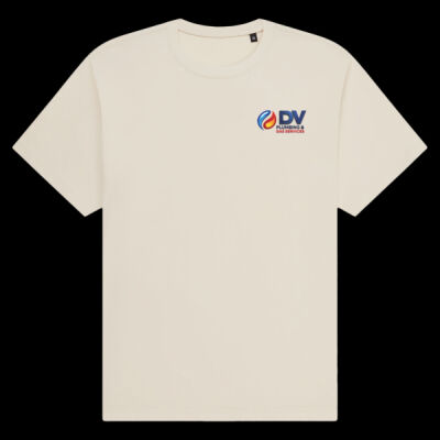 Printed Dv Plumbing and Gas Services Left Chest - Organic Heavy T-Shirt Thumbnail