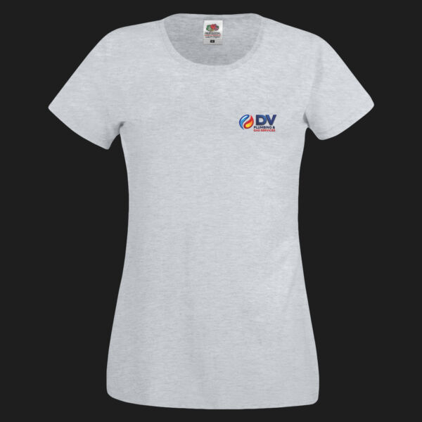 Printed Dv Plumbing and Gas Services Left Chest - Ladies' Original T Thumbnail