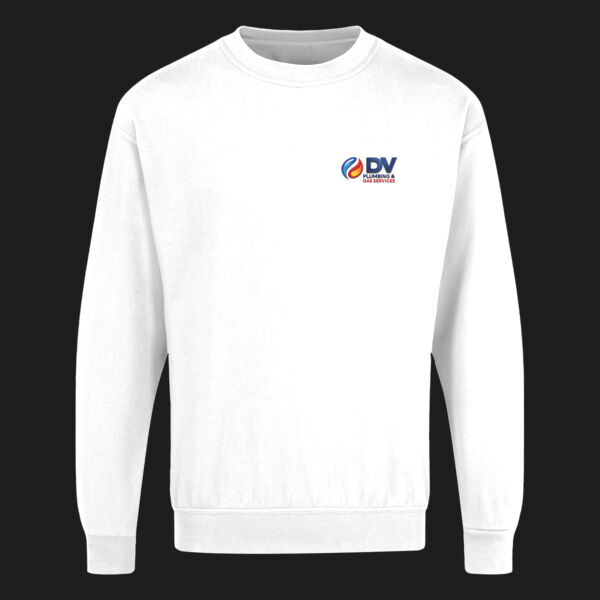 Printed Dv Plumbing and Gas Services Left Chest - UCC Everyday Sweat Thumbnail
