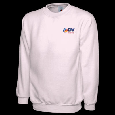 Printed Dv Plumbing and Gas Services Left Chest - Classic Sweatshirt Thumbnail