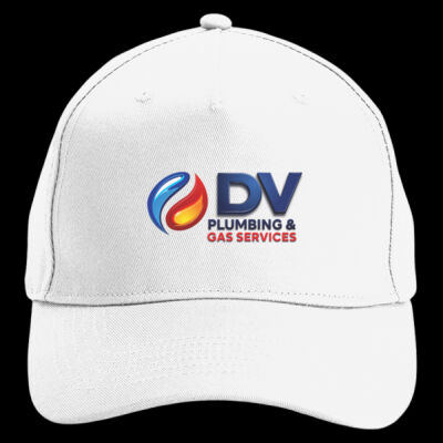 Printed Dv Plumbing and Gas Services Left Chest - Organic Cotton 5 Panel Cap Thumbnail