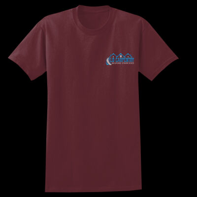 Printed LB Carpentry Bespoke Staircases Left Chest - Heavy Cotton™ Adult T-Shirt Thumbnail