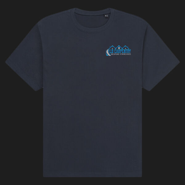 Printed LB Carpentry Bespoke Staircases Left Chest - Organic Heavy T-Shirt Thumbnail