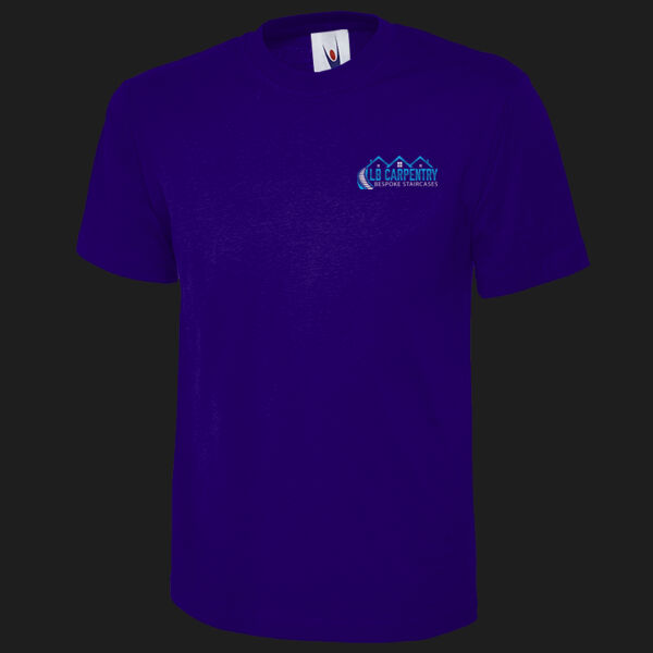 Printed LB Carpentry Bespoke Staircases Left Chest - Olympic T-shirt Thumbnail