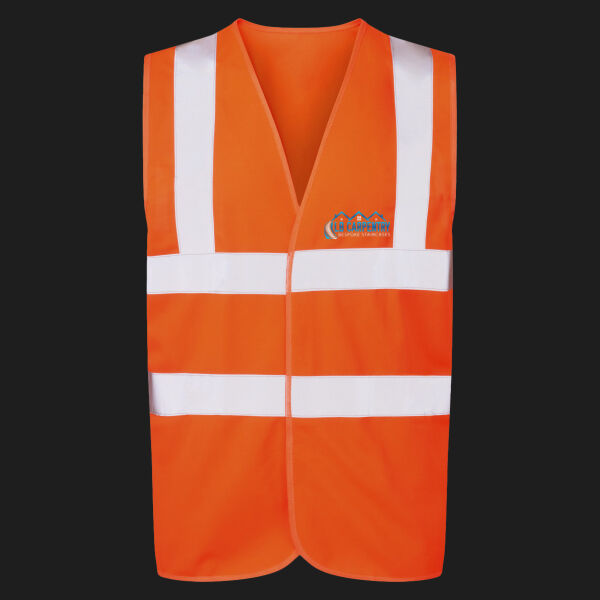 Printed LB Carpentry Bespoke Staircases Left Chest - UCC 4-Band Safety Waistcoat Thumbnail