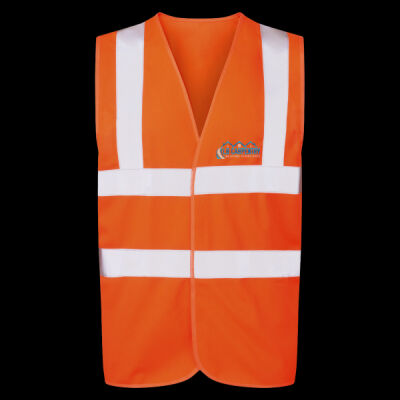 Printed LB Carpentry Bespoke Staircases Left Chest - UCC 4-Band Safety Waistcoat Thumbnail