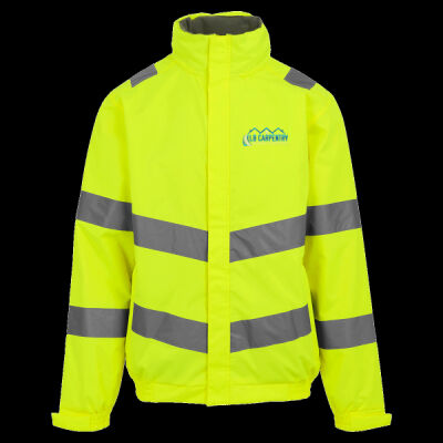 Printed LB Carpentry Bespoke Staircases Left Chest - Hi-Vis Pro Contract Dover Jacket (Class 3) Thumbnail