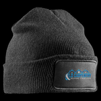 Printed LB Carpentry Bespoke Staircases Left Chest - Double Knit Printers Beanie Thumbnail