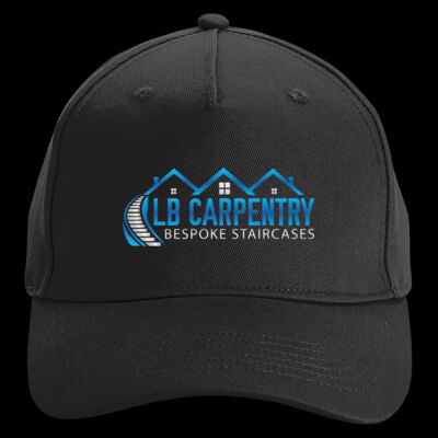 Printed LB Carpentry Bespoke Staircases Left Chest - Organic Cotton 5 Panel Cap Thumbnail