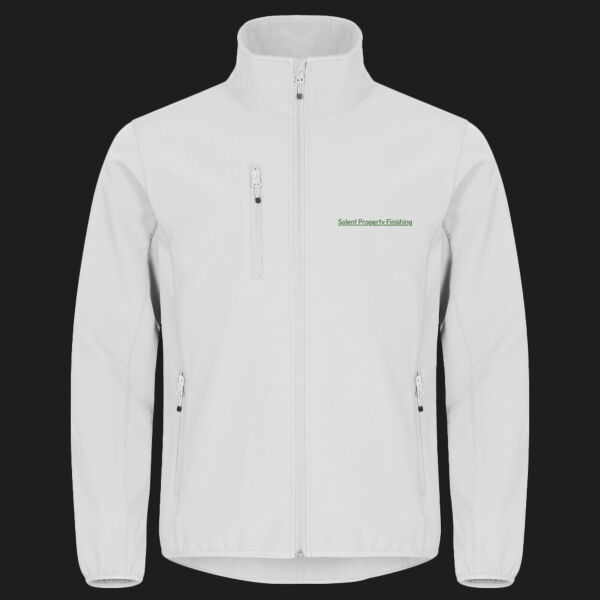 Printed Solent Property Finishing Left Chest - Classic Softshell Jacket Thumbnail