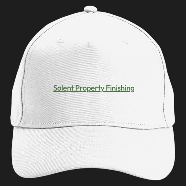 Printed Solent Property Finishing Left Chest - Organic Cotton 5 Panel Cap Thumbnail