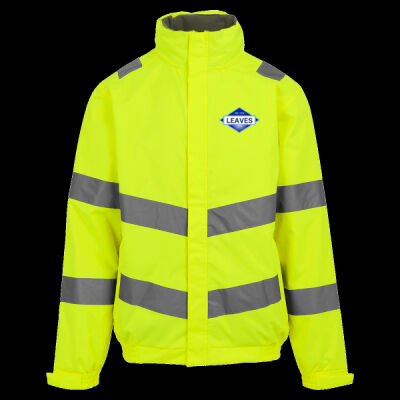 Printed Leaves Building and Maintenance Contractors Limited Left Chest - Hi-Vis Pro Contract Dover Jacket (Class 3) Thumbnail
