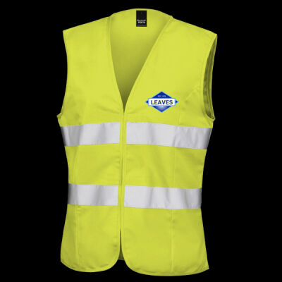 Printed Leaves Building and Maintenance Contractors Limited Left Chest - Women's Safety Vest Thumbnail