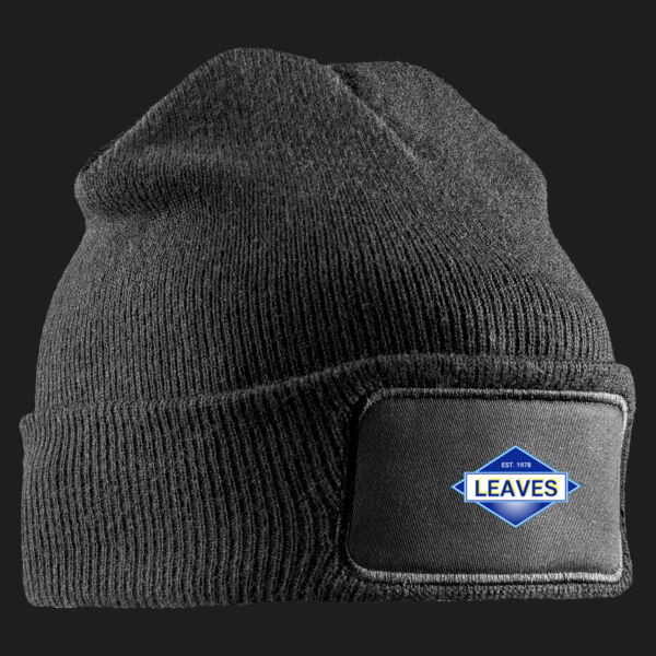 Printed Leaves Building and Maintenance Contractors Limited Left Chest - Double Knit Printers Beanie Thumbnail