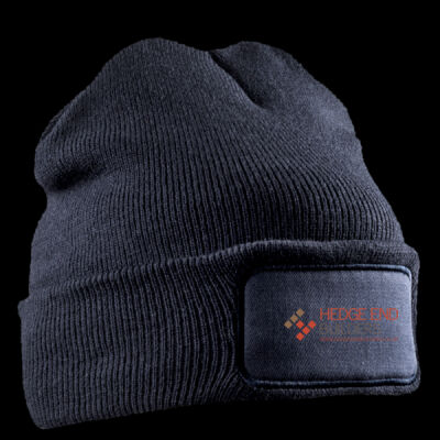Printed Hedge End Builders Left Chest - Double Knit Printers Beanie Thumbnail