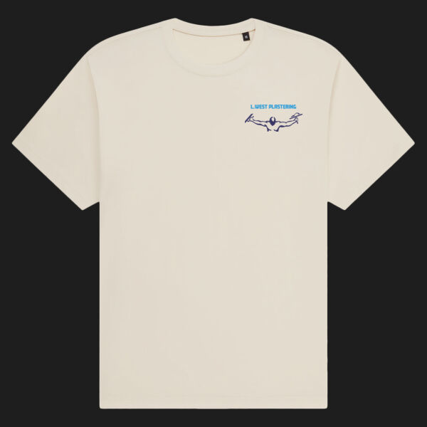 Printed L. West Plastering Left Chest - Organic Heavy T-Shirt Thumbnail