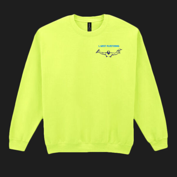 Printed L. West Plastering Left Chest - Heavy Blend™ Adult Crewneck Sweatshirt Thumbnail