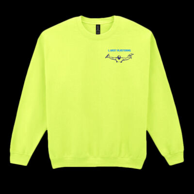 Printed L. West Plastering Left Chest - Heavy Blend™ Adult Crewneck Sweatshirt Thumbnail