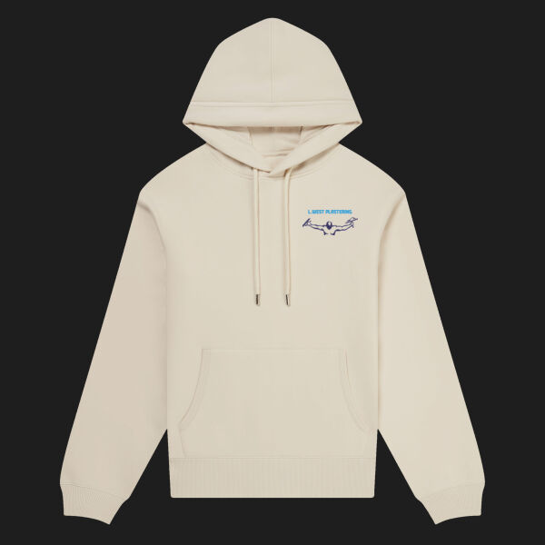 Printed L. West Plastering Left Chest - Organic Hoodie Thumbnail